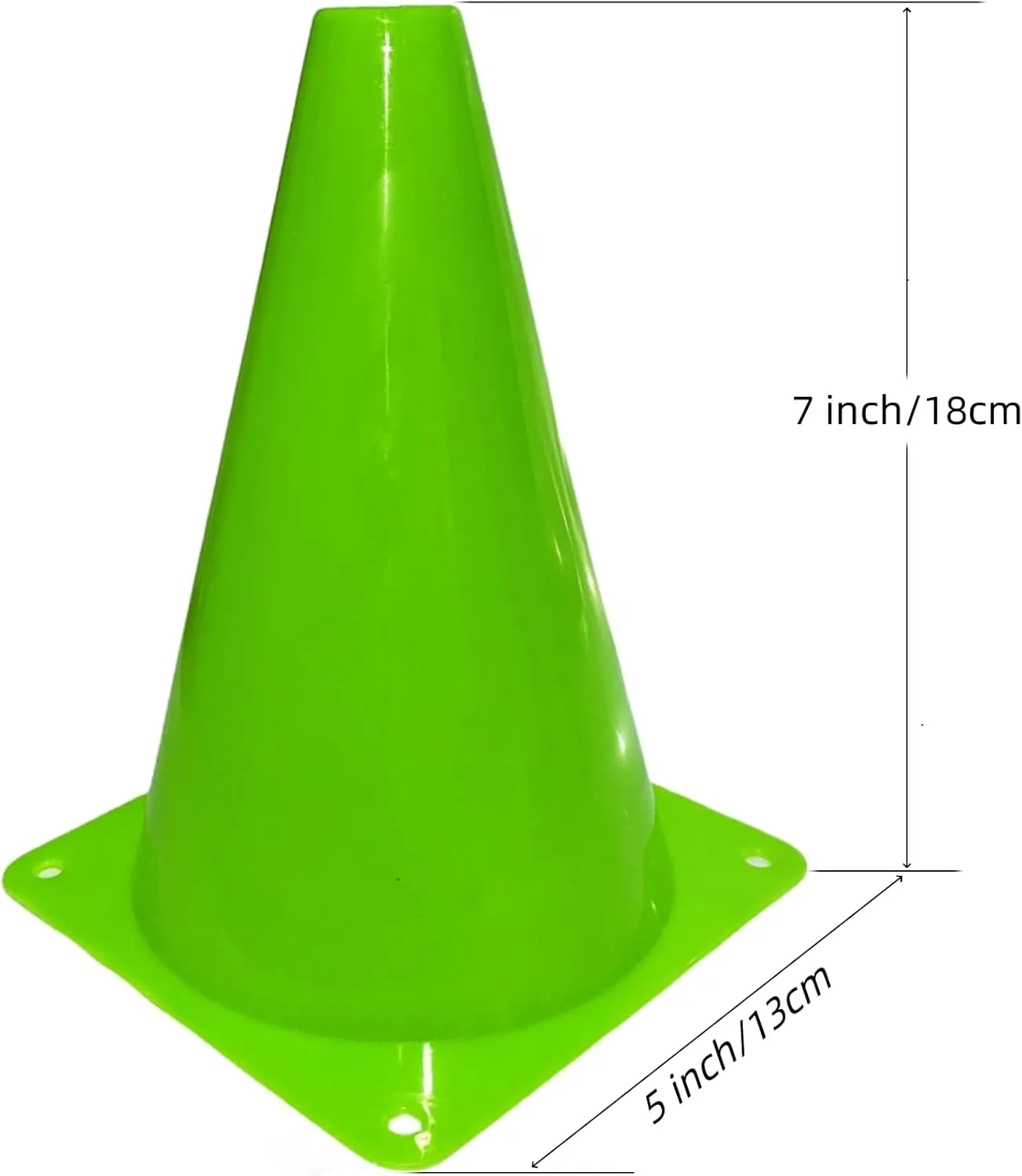 12Pcs Plastic Traffic Cones Mini Sport Cones for Basketball Football Drills, Indoor Outdoor Games Activity Festive Events - 7 Inch Orange Plastic Cones