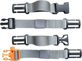 2 Packs Backpack Chest Strap- Nylon -Suitable for Webbing on The Backpack up to 25MM(Grey)
