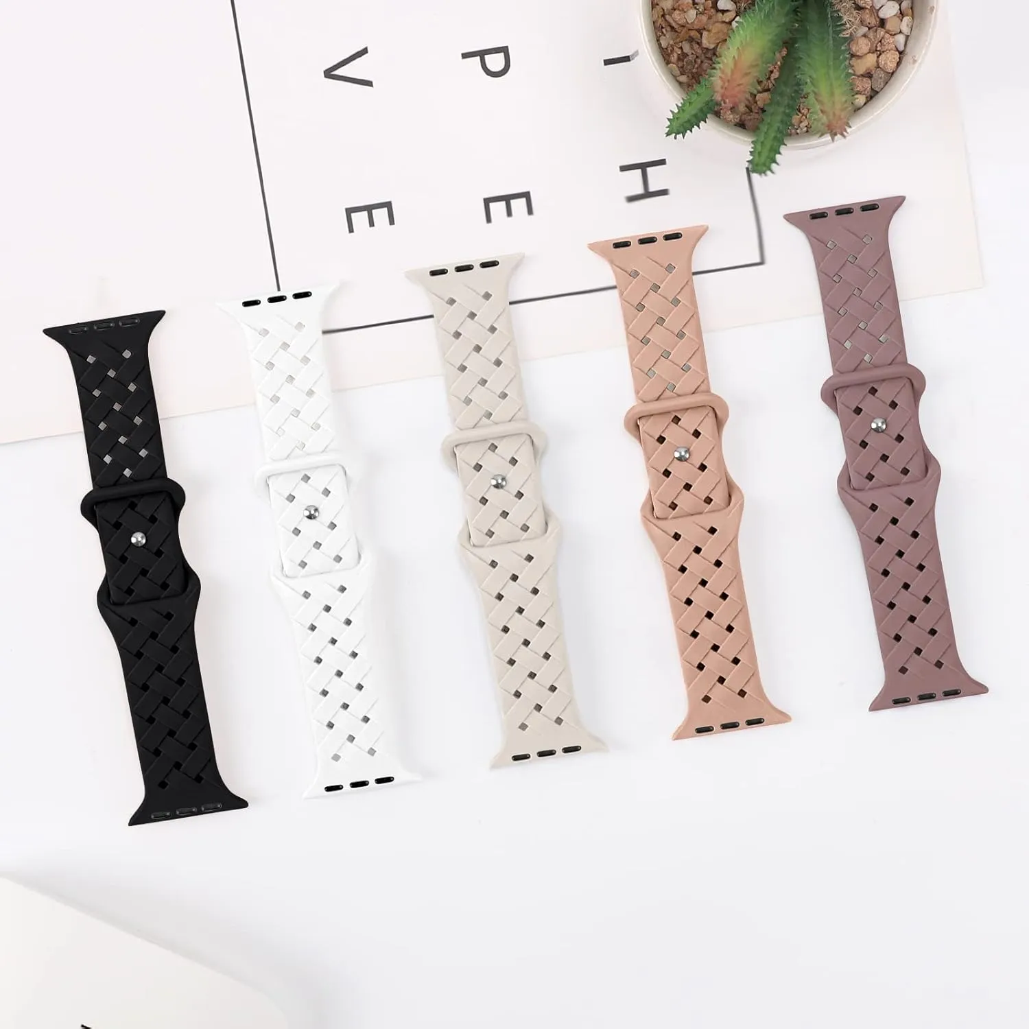 5 Pack Soft Silicone Bands Compatible with Apple Watch Band 38mm 40mm 41mm 42mm 44mm 45mm 46mm 49mm, Sport Strap Breathable Wristbands for iWatch Ultra/2 Series 10 9 SE 8 7 6 5 4 3 2 1