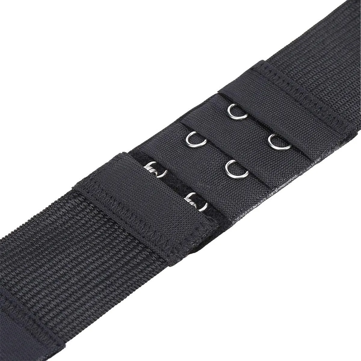 6 Pieces Women's Soft Comfortable Elastic Bra Extenders Bra Extension Strap 2 Hook 3 Row Lady's Bra Extender Bra Band