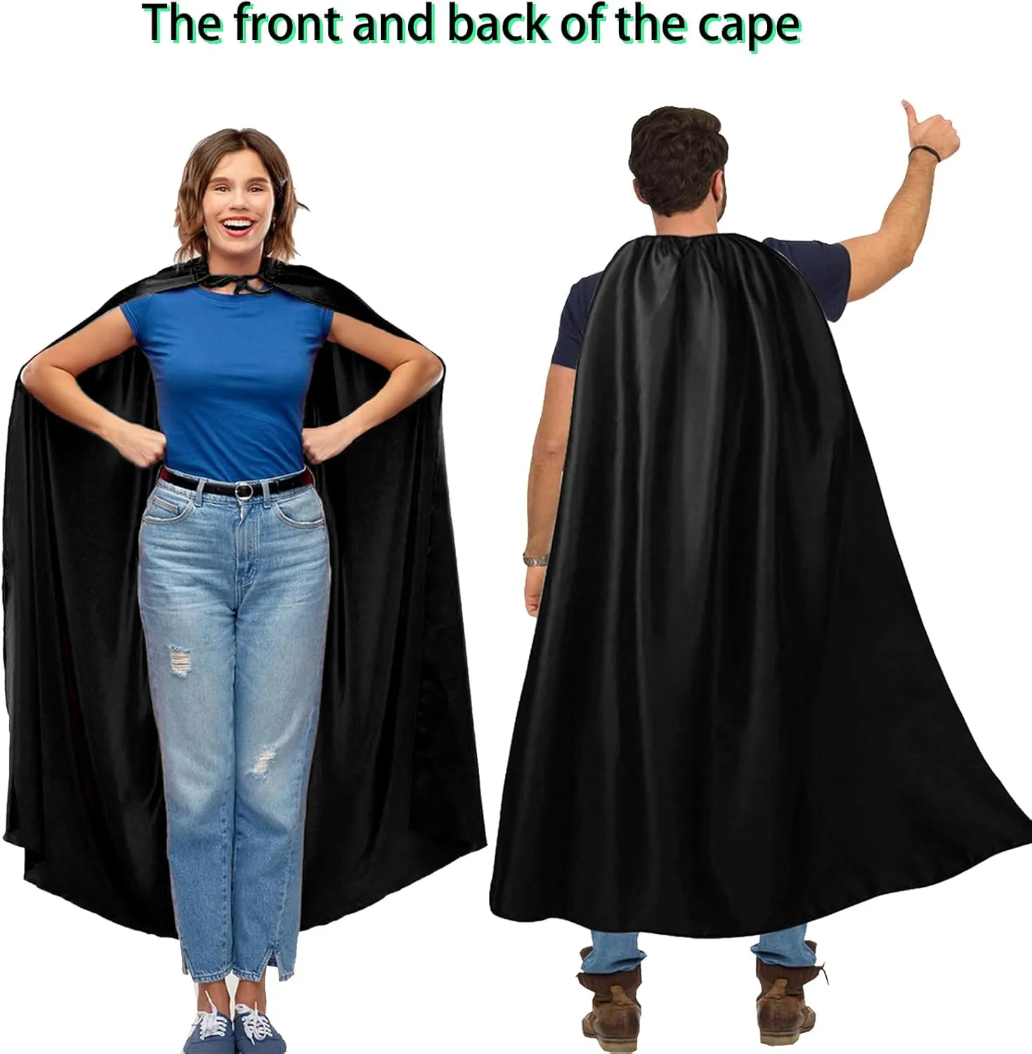 Adult Superhero Cape and Masks-Halloween Vampire Cape Men and Women Costume Party Superhero Cape