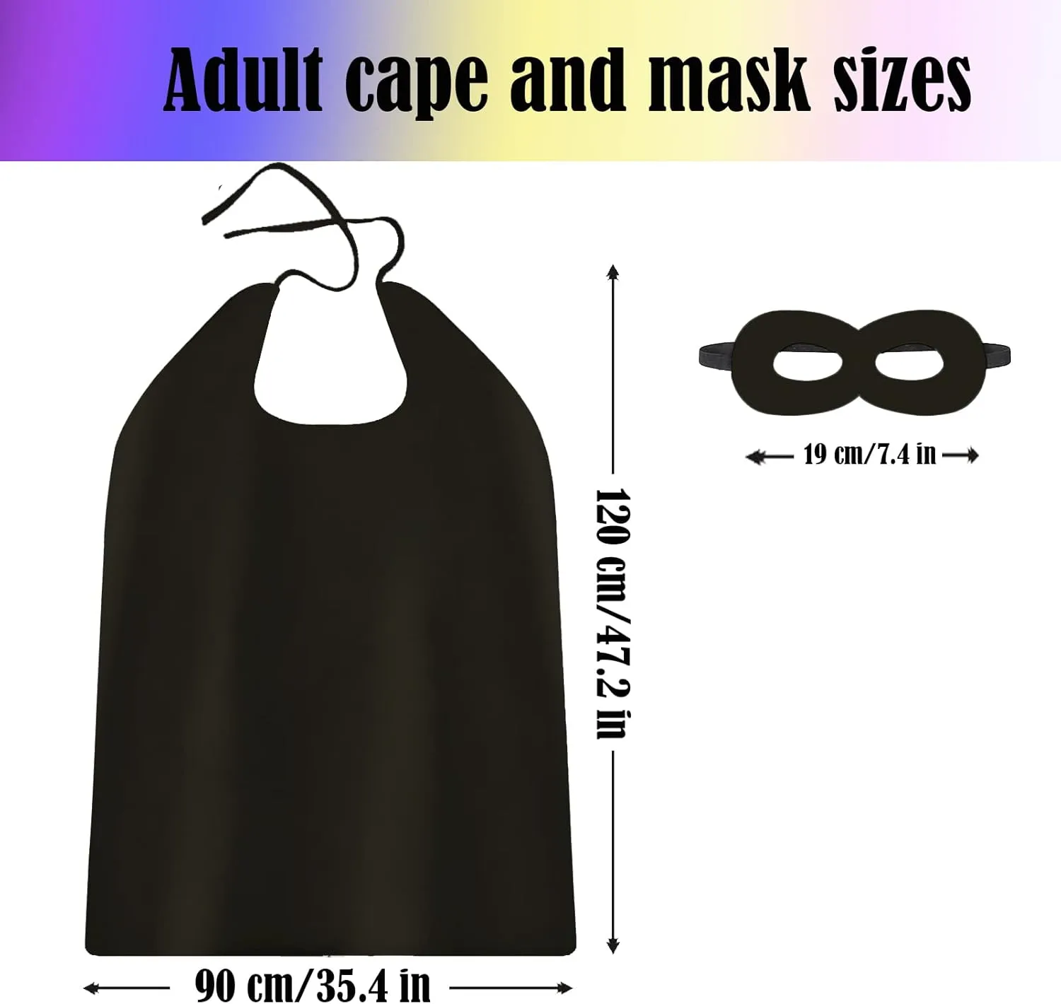 Adult Superhero Capes and Masks - Halloween Vampire Cape Superhero Party Capes Superhero Costume