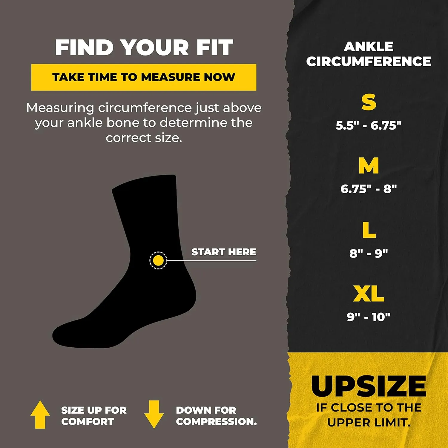 Ankle Brace for Women and Men - Ankle Compression Brace with Adjustable Straps, Ankle Sprain Braces, Arch Support Brace for Sprained Ankle, Achilles Tendon Support Plantar Fasciitis Relief, Large