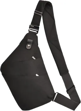 Anti Theft Crossbody Bags for Women and Men, Sling Bag for Women and Men, Waterproof Wander Bag for Sports, Hiking, Travel  1.0S Black