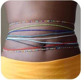 Beaded Waist Chain for Women Western Boho Waist Body Chain Summer Beach Beaded Belly Chain Body Chain Jewelry for Women Girls