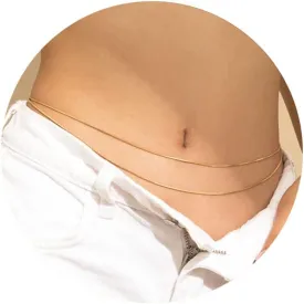 Body Chains for Waist Minimalist Belly Chains 14k Gold Plated Waist Chains for Women Multilayer Evil Eye Disc Snake Chains Summer Beach Body Chain Adjustable