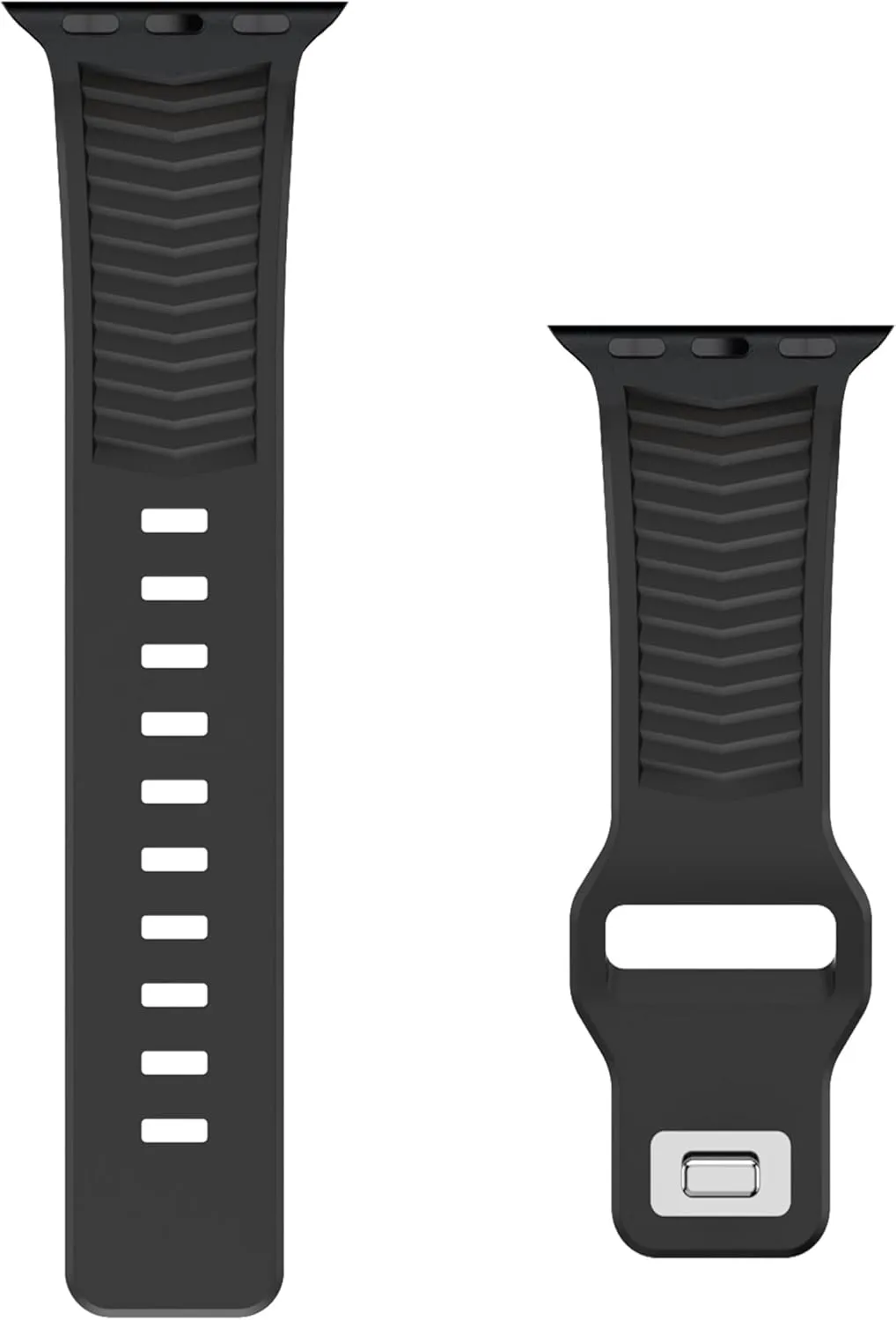 BOTOMALL Compatible with Apple Watch Band 49/46/45/44/42mm, Soft Silicone Waterproof Breathable Wristbands Strap for iWatch Series 10 Ultra 9 8 7 6 5 4 SE 3 2 1