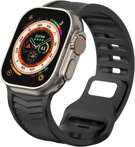 BOTOMALL Compatible with Apple Watch Band 49/46/45/44/42mm, Soft Silicone Waterproof Breathable Wristbands Strap for iWatch Series 10 Ultra 9 8 7 6 5 4 SE 3 2 1