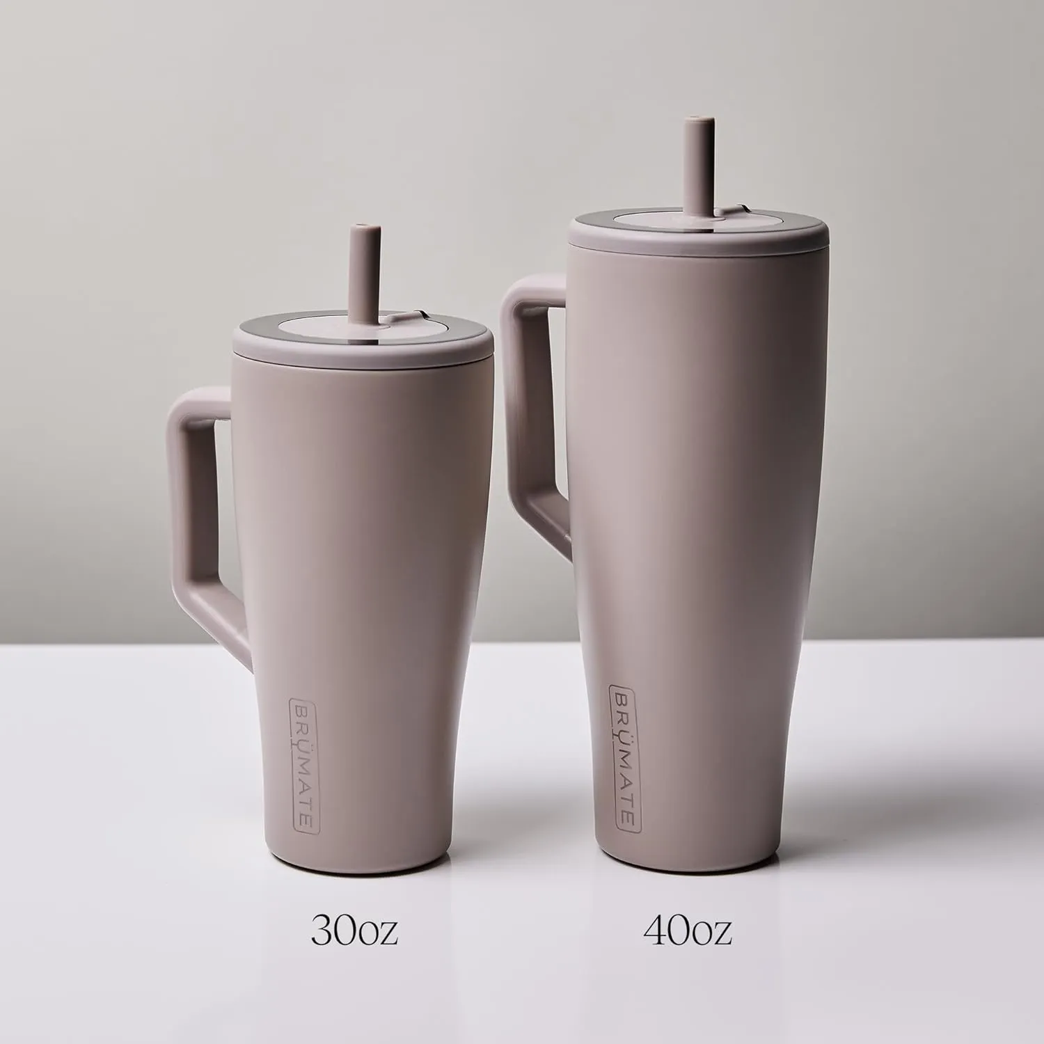BrMate Era 30 oz Tumbler with Handle and Straw | 100% Leakproof Insulated Tumbler with Lid and Straw | Made of Stainless Steel | Cup Holder Friendly Base | 30oz (Guava)