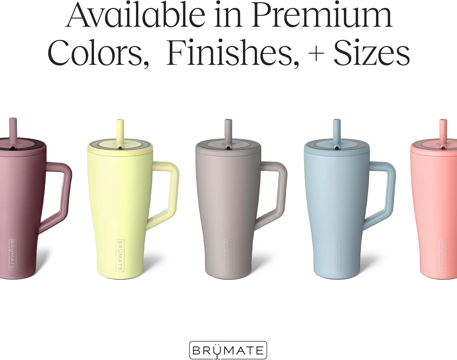 BrMate Era 30 oz Tumbler with Handle and Straw | 100% Leakproof Insulated Tumbler with Lid and Straw | Made of Stainless Steel | Cup Holder Friendly Base | 30oz (Guava)