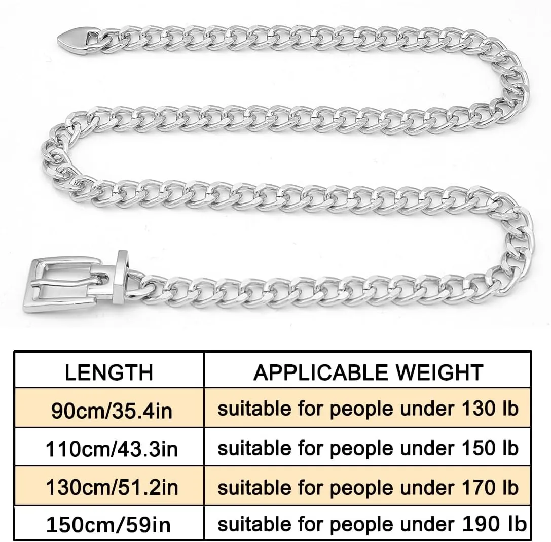 Chain Belts for Women Chunky Waist Chain Belt Punk Belt for Girls Dresses