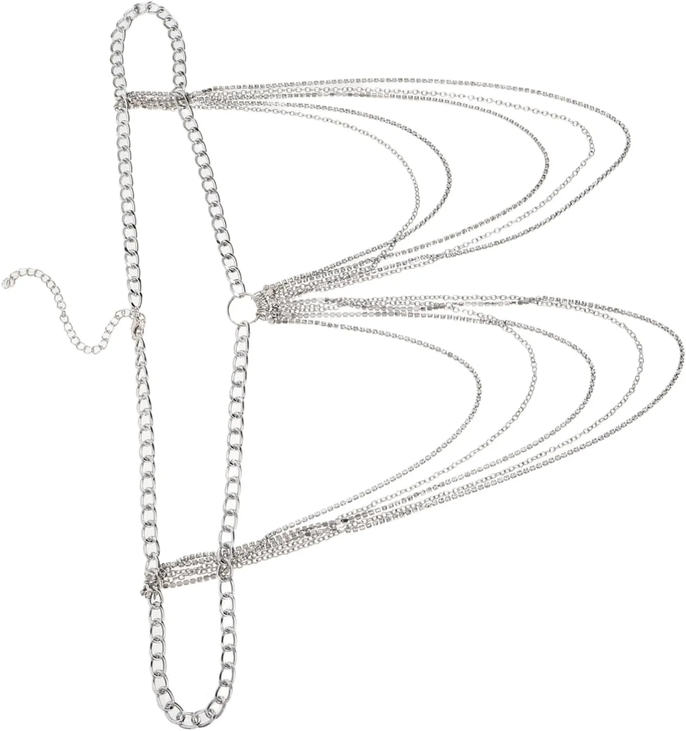 Chic Body Chain for Women with Tassel Design Lightweight Jewelry for Parties and Special Occasions Versatile Metal Waist Belt for Unique Style