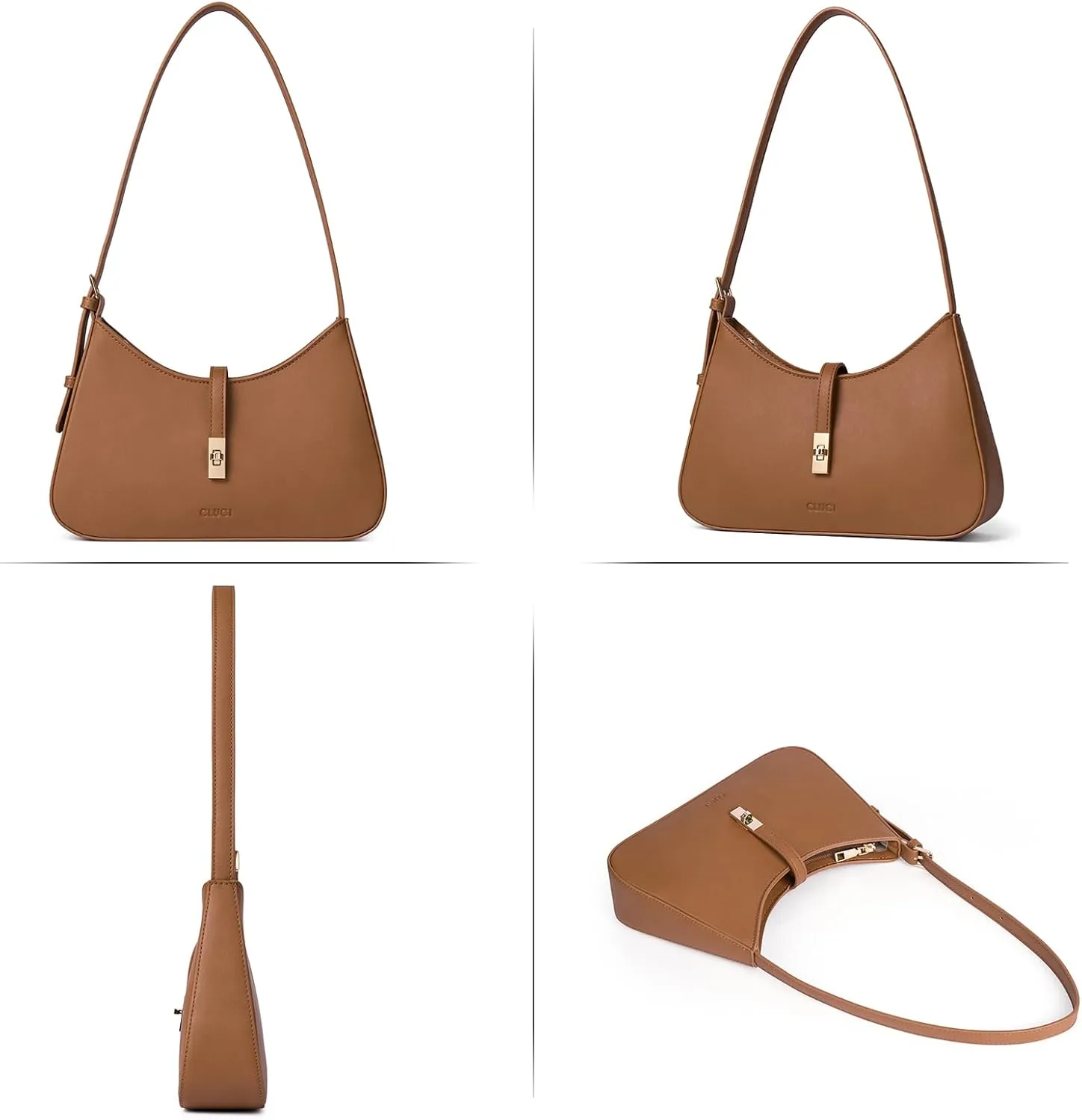CLUCI Shoulder Bag for Women, Purses for Women, Handbag Hobo Bags Vegan Leather Crossbody Purse with Adjustable Strap