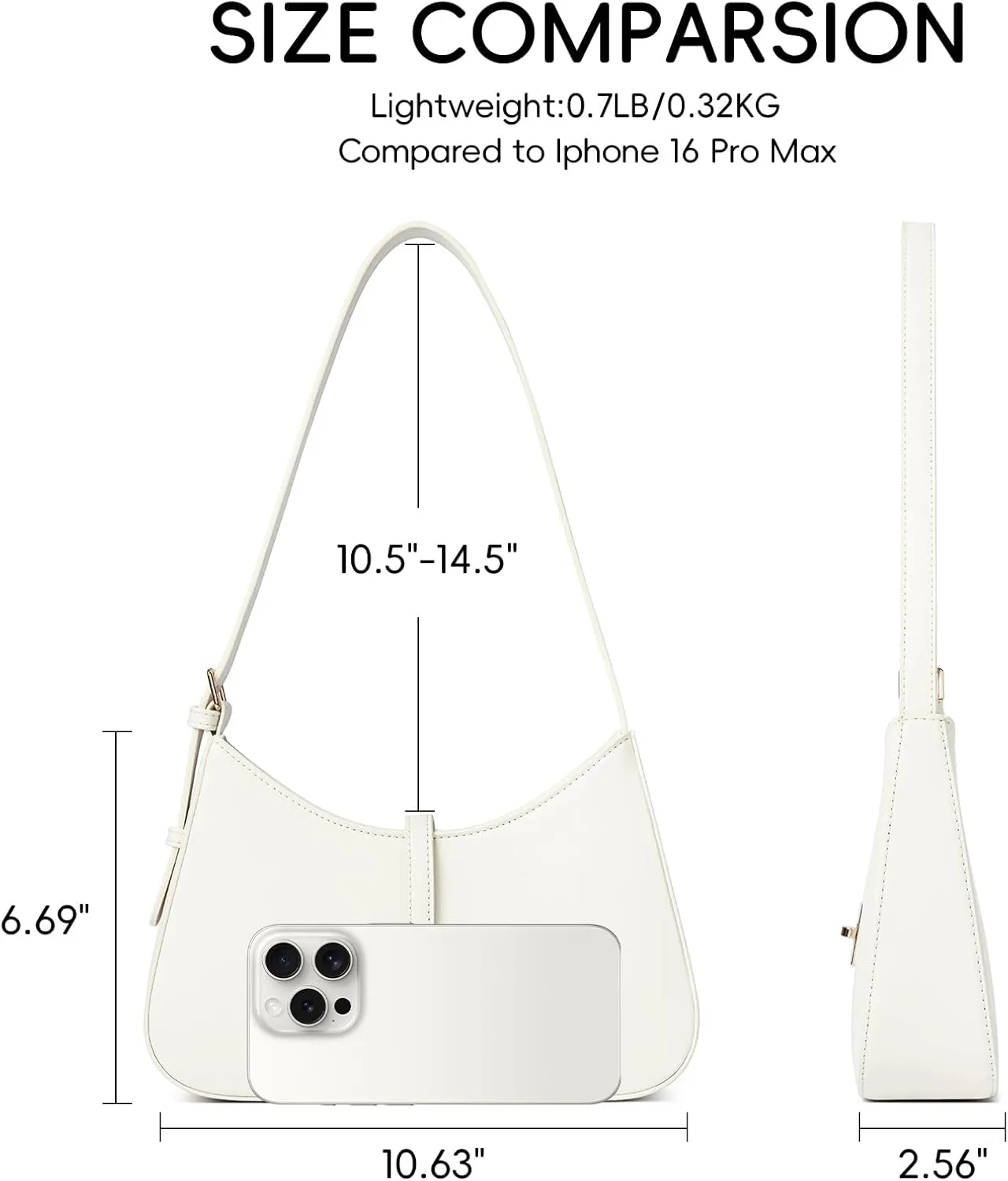 CLUCI Shoulder Bag for Women, Purses for Women, Handbag Hobo Bags Vegan Leather Crossbody Purse with Adjustable Strap
