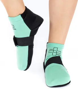 Cold/Hot Therapy Socks - 6 Gel Packs/Pair, Compression Strap Plantar Faciitis - Arch Support - Foot Pain Relief - Neuropathy - Achilles - Storage Bag For Woman/Man - Foot Health (Small/Medium)