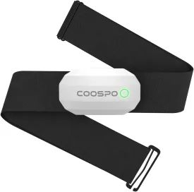 COOSPO Bluetooth Heart Rate Monitor Chest Strap H808S, ANT  BLE HR Monitor Chest, HRM IP67 Waterproof, Use for Running Cycling Gym and Other Sports