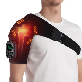 Cordless Shoulder Heating Pad, Heated Shoulder Brace with APP Control, Shoulder Massager for Men Women Shoulder Pain Relief, Left Right Heated Shoulder Wrap, Rotator Cuff Support Frozen Shoulder