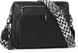 Crossbody Bags for Women MultiPockets Purses for Women Vegan Leather Shoulder Bag with Ajustable Strap for Shopping
