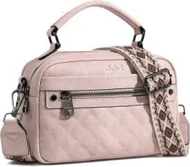 Crossbody Bags for Women Vegan Leather Shoulder Handbags Small Cross Body Purses for Women Trendy with Wide Strap