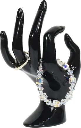DI QIU REN Hand Form Ring Holder - Jewelry Display Stand, Black Room Decor Aesthetic Bracelet Ring Watch Support, Preppy Y2k Holder