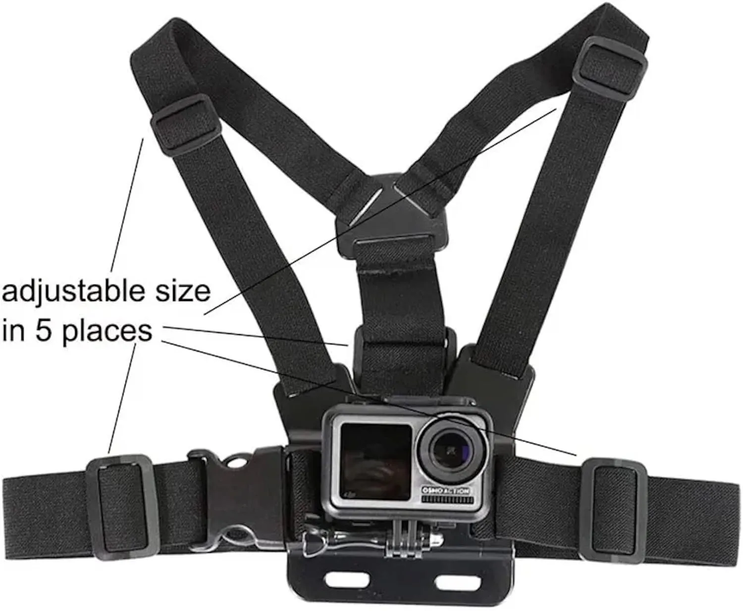 DovzS. Mobile Phone Chest Strap Holder.ompatible with GoPro for VLOG/POV, with iPhone 13 12 11 Pro Max Plus, Samsung, GoPro Hero 9, 8, 7, 6, 5, OSMO Action, AKASO, (4 to 7 inches).