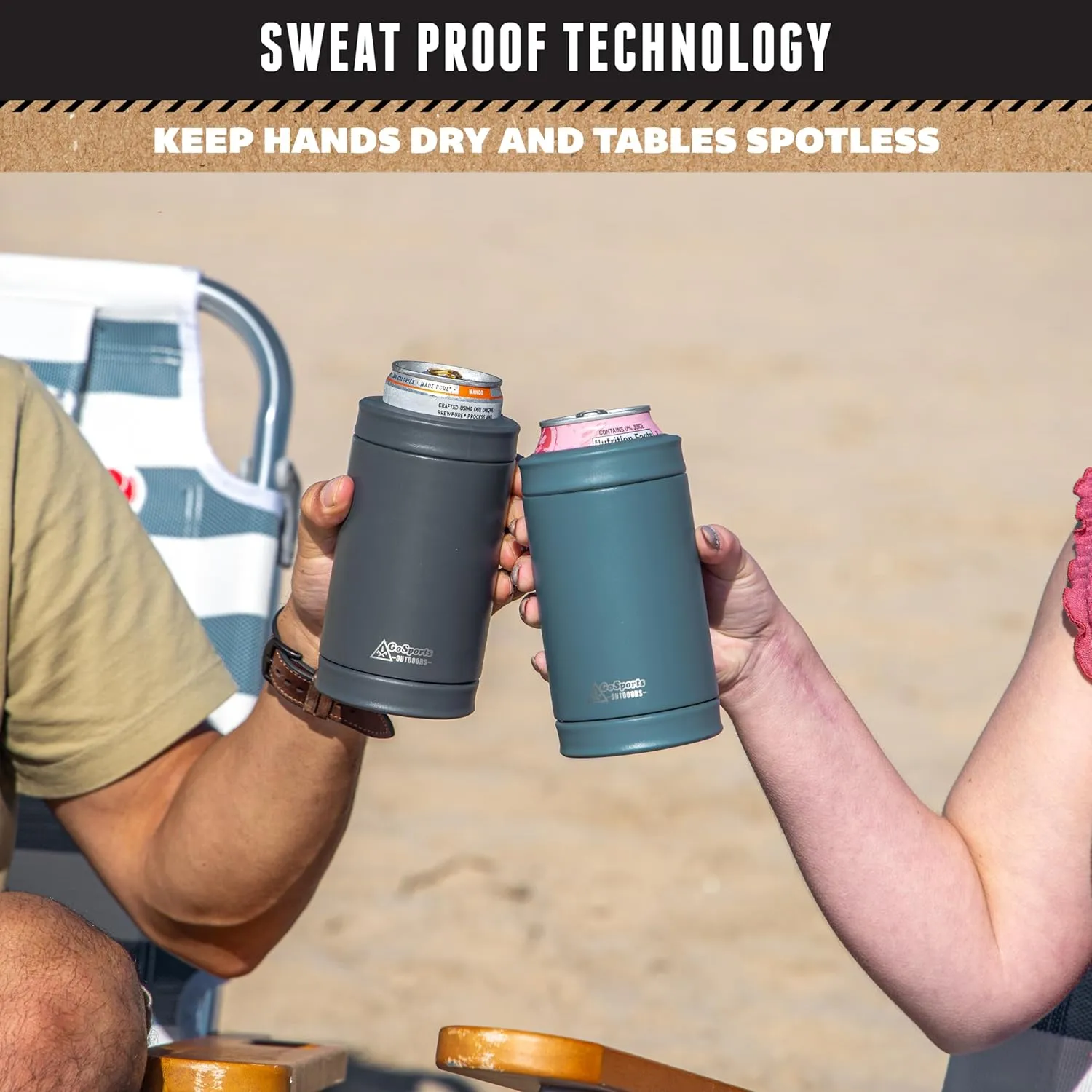 DUALIE 3 in 1 Insulated Can Cooler - 15  Colors - Universal Size for 12 oz Cans, Slim Cans, and Bottles