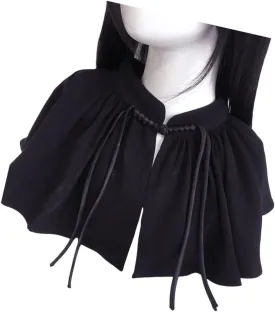 Elegant Chest Coverup Fashion Stand Collar Shawl Elegant Shoulder Wrap Comfortable Unique Capelet