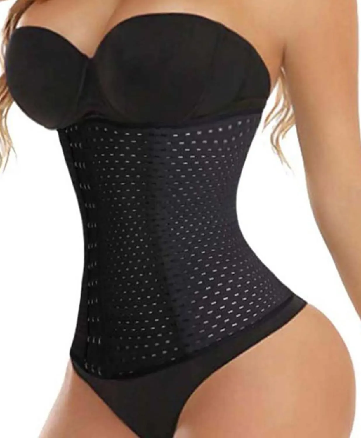 FLORATA Women's Waist Trainer Corset Tummy Control Body Shaper Waist Cincher Shapewear