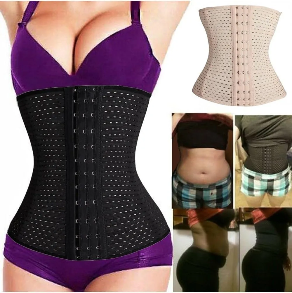 FLORATA Women's Waist Trainer Corset Tummy Control Body Shaper Waist Cincher Shapewear