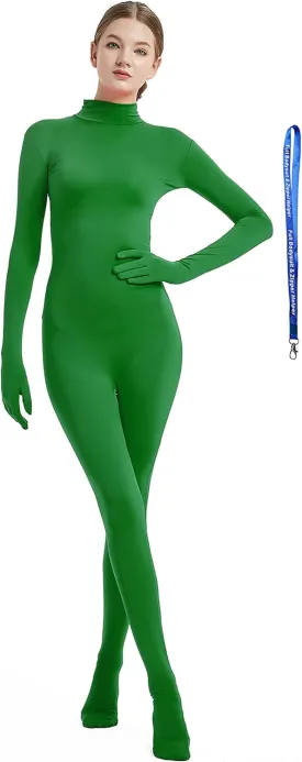 Full Bodysuit Include Zipper Helper Womens Costume Without Hood Spandex Zentai Unitard Body Suit