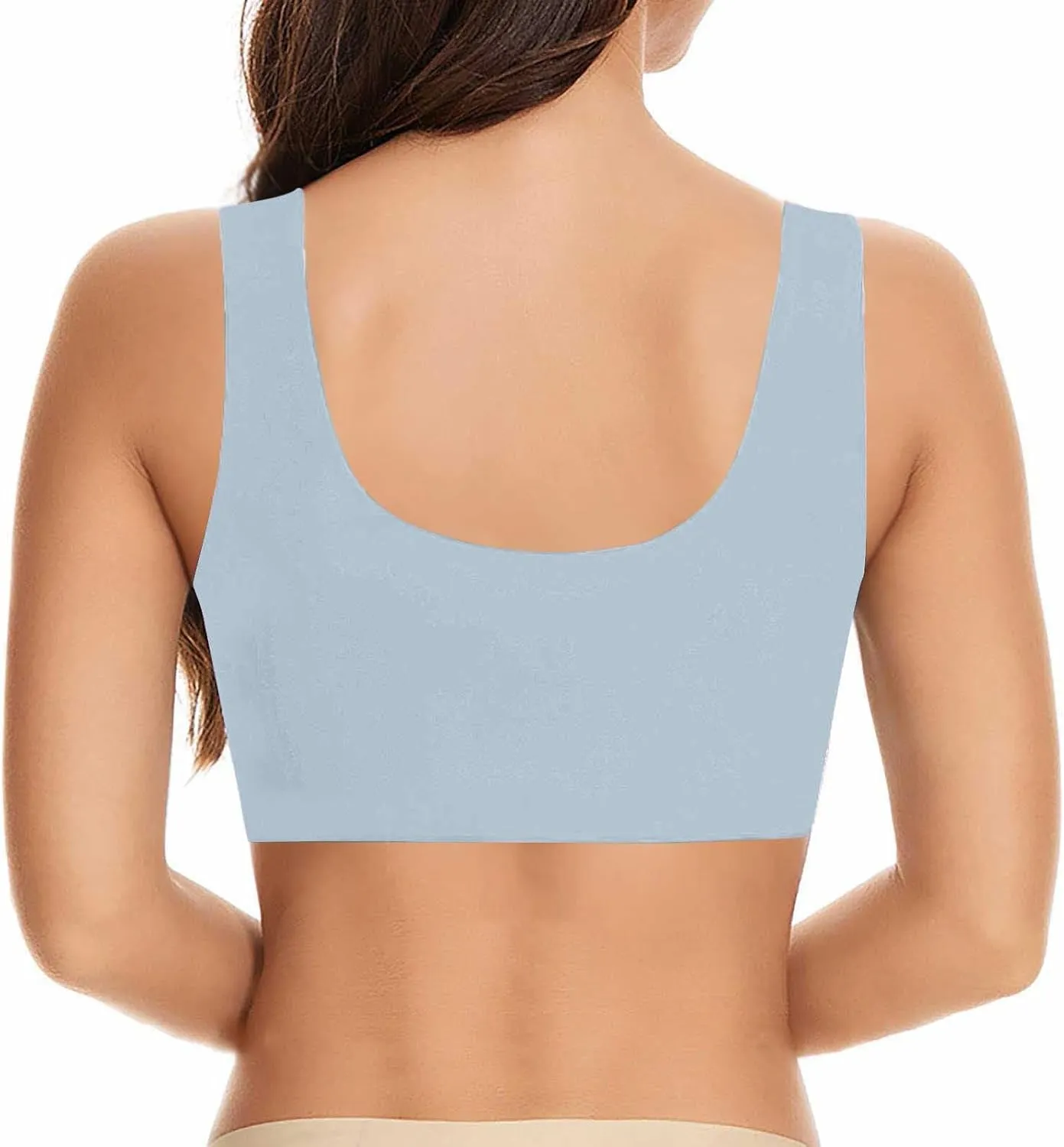 Hatmeo Posture Correcting Bra Orthopedic Anti-Sagging Bras for Senior High Support Ice Silk Breathable Push up Bras