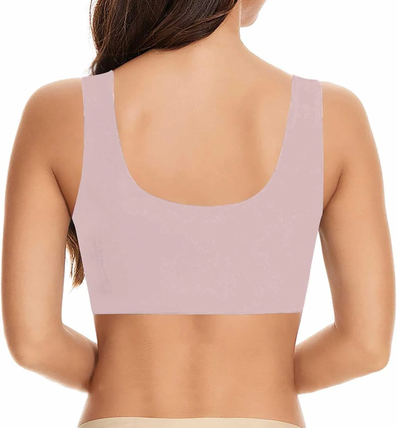 Hatmeo Posture Correcting Bra Orthopedic Anti-Sagging Bras for Senior High Support Ice Silk Breathable Push up Bras