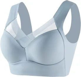 Hatmeo Posture Correcting Bra Orthopedic Anti-Sagging Bras for Senior High Support Ice Silk Breathable Push up Bras