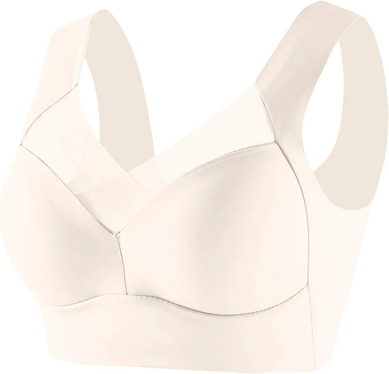 Hatmeo Posture Correcting Bra Orthopedic Anti-Sagging Bras for Senior High Support Ice Silk Breathable Push up Bras
