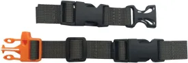 HDHYK Backpack Chest Strap- Nylon - Adjustable Universal (Wolf Grey)