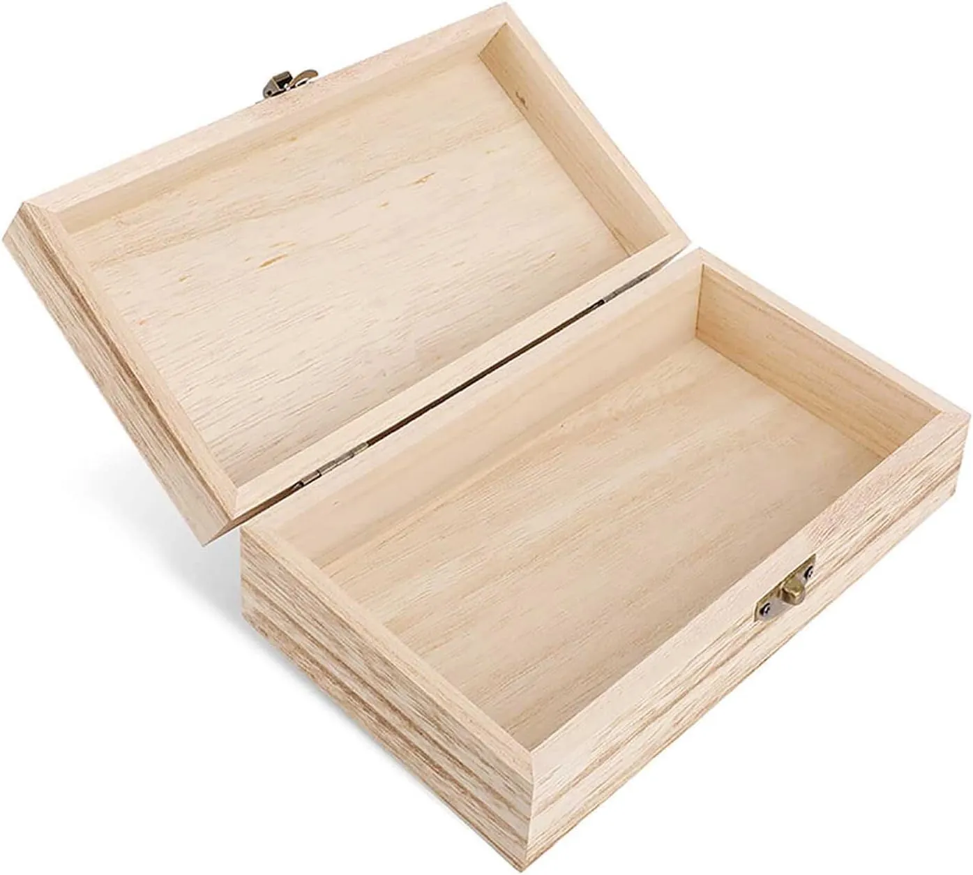 Japanese Carp Wooden Storage Box with Hinged Lock, Decorative Handmade Keepsake Jewelry Chest, Elegant Retro Decor Boxes, Compact Organizer Box for Home, Wedding, Gifts