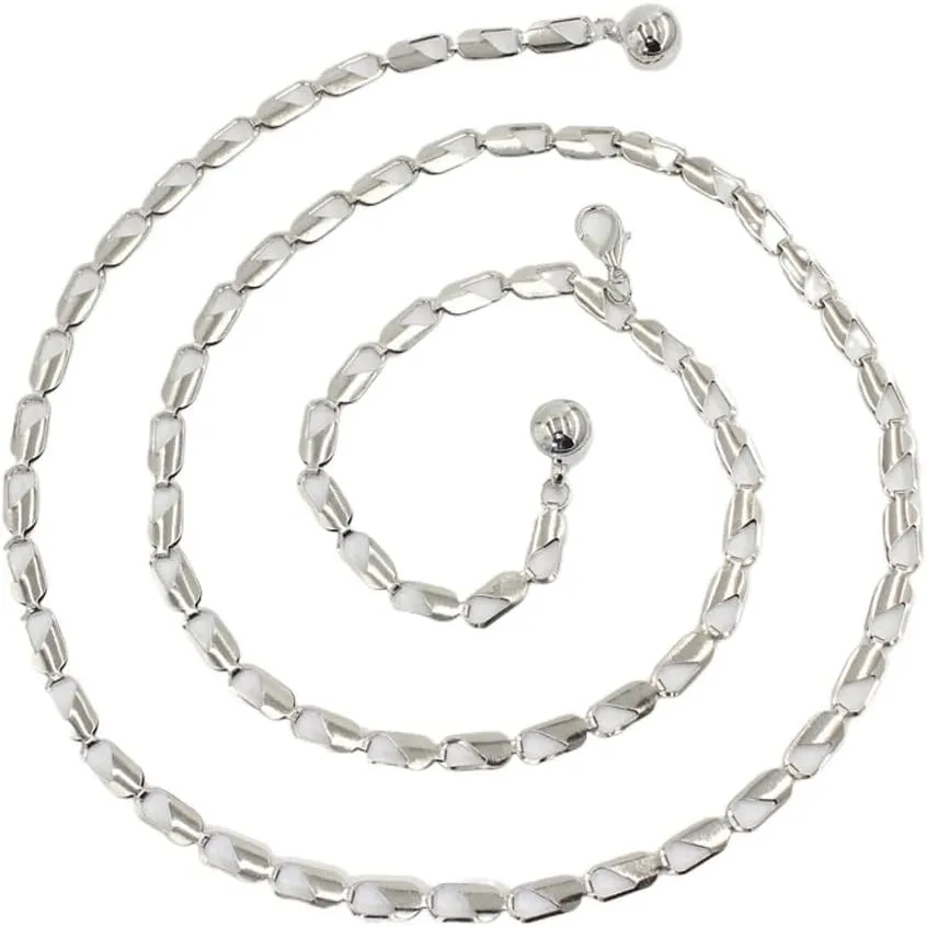 JSEIAJB Hook Adjustable Waist Chain Women's Versatile Decorative Dress Chain Waist Cinching Thin Waistband