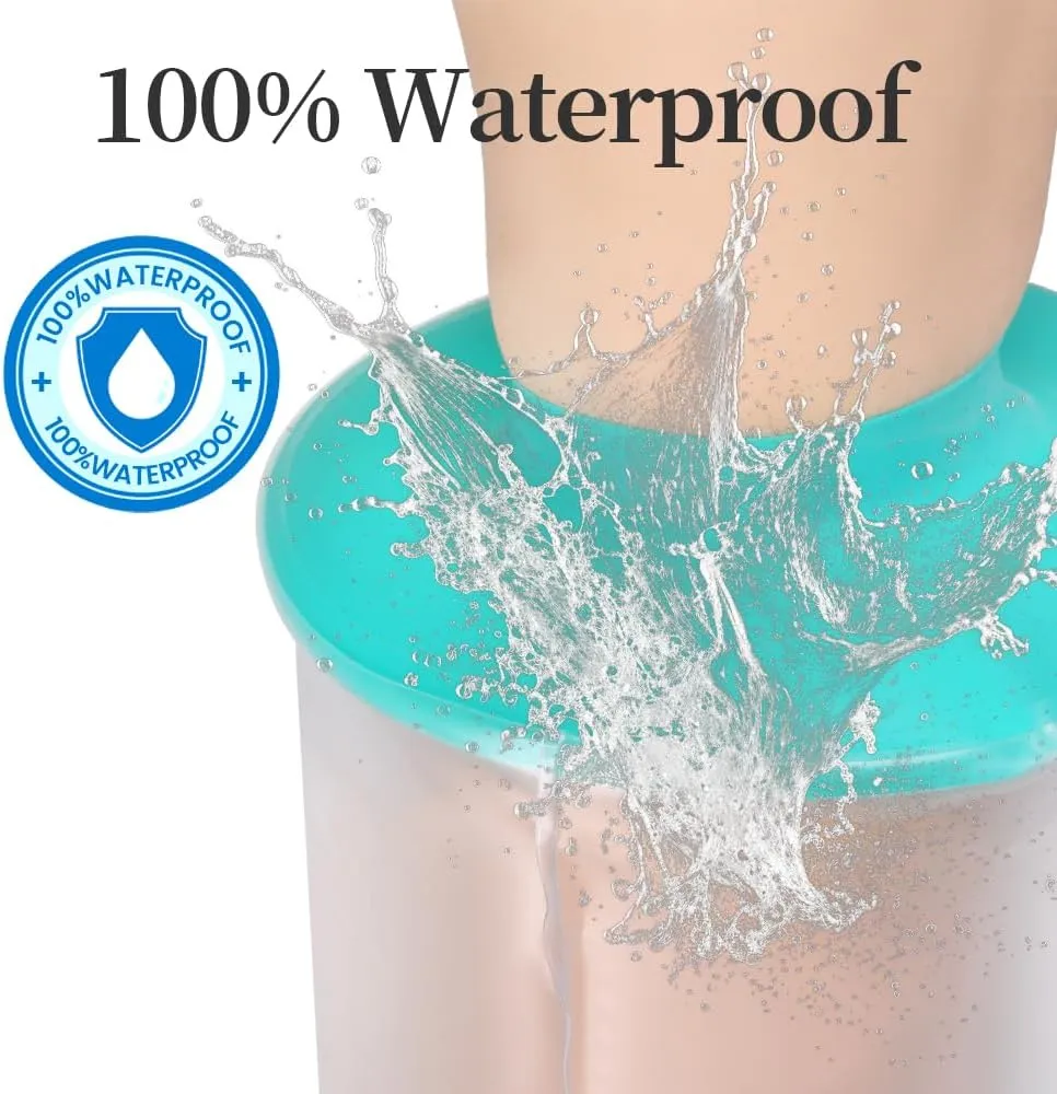 Kids Waterproof Cast Covers for Shower Foot, Ankle Cover Protector Bag Showering/Swimming, Boots For Feet/Toes After Surgery/Injury/Amputated/Prosthetics, Wound Dressing/Amputation Accessories Dry