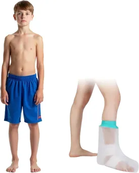 Kids Waterproof Cast Covers for Shower Foot, Ankle Cover Protector Bag Showering/Swimming, Boots For Feet/Toes After Surgery/Injury/Amputated/Prosthetics, Wound Dressing/Amputation Accessories Dry