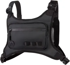 KINGSLONG Running Chest Pack, Lightweight Running Vest Water Resistant Chest Bag with Phone Holder for Workouts, Running Backpack for Men Women
