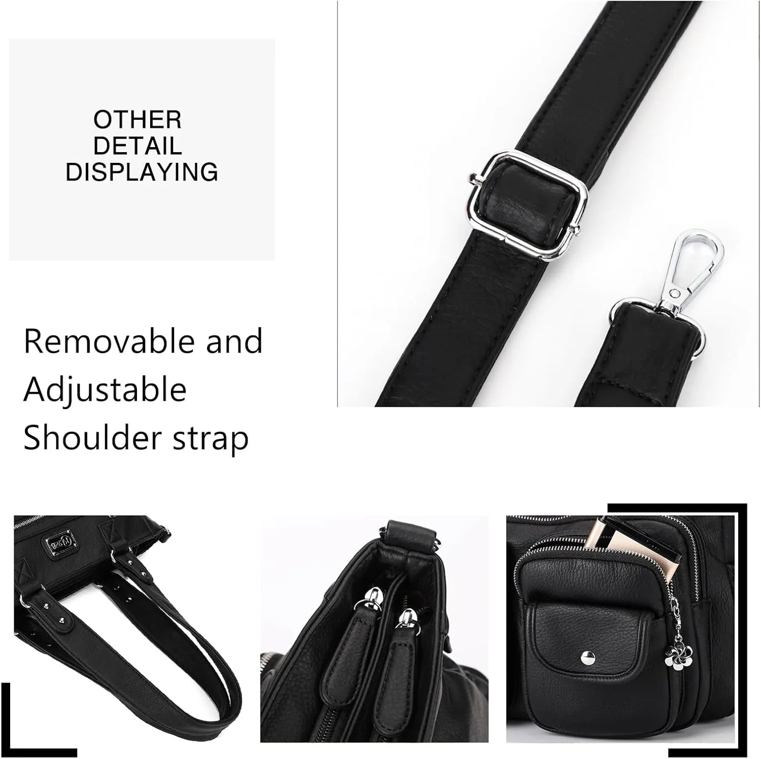 KL928 Large Purses for Women Shoulder Bag Tote Handbags Stylish Vegan Leather Hobo Bags Ladies