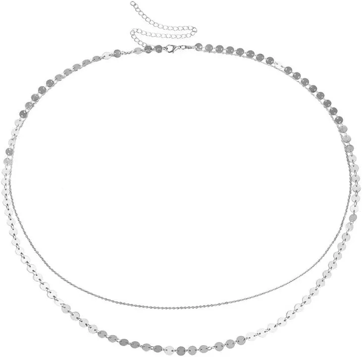 Ladies' Minimalist Sequin Double-Layer Waist Chain Body Chain Waist Chain Accessory