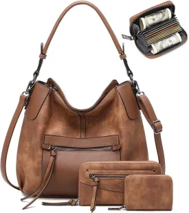 lapsting Hobo Bags for Women Handbags Purse Ladies Boho Shoulder Bag Crossbody Purses Faux Leather