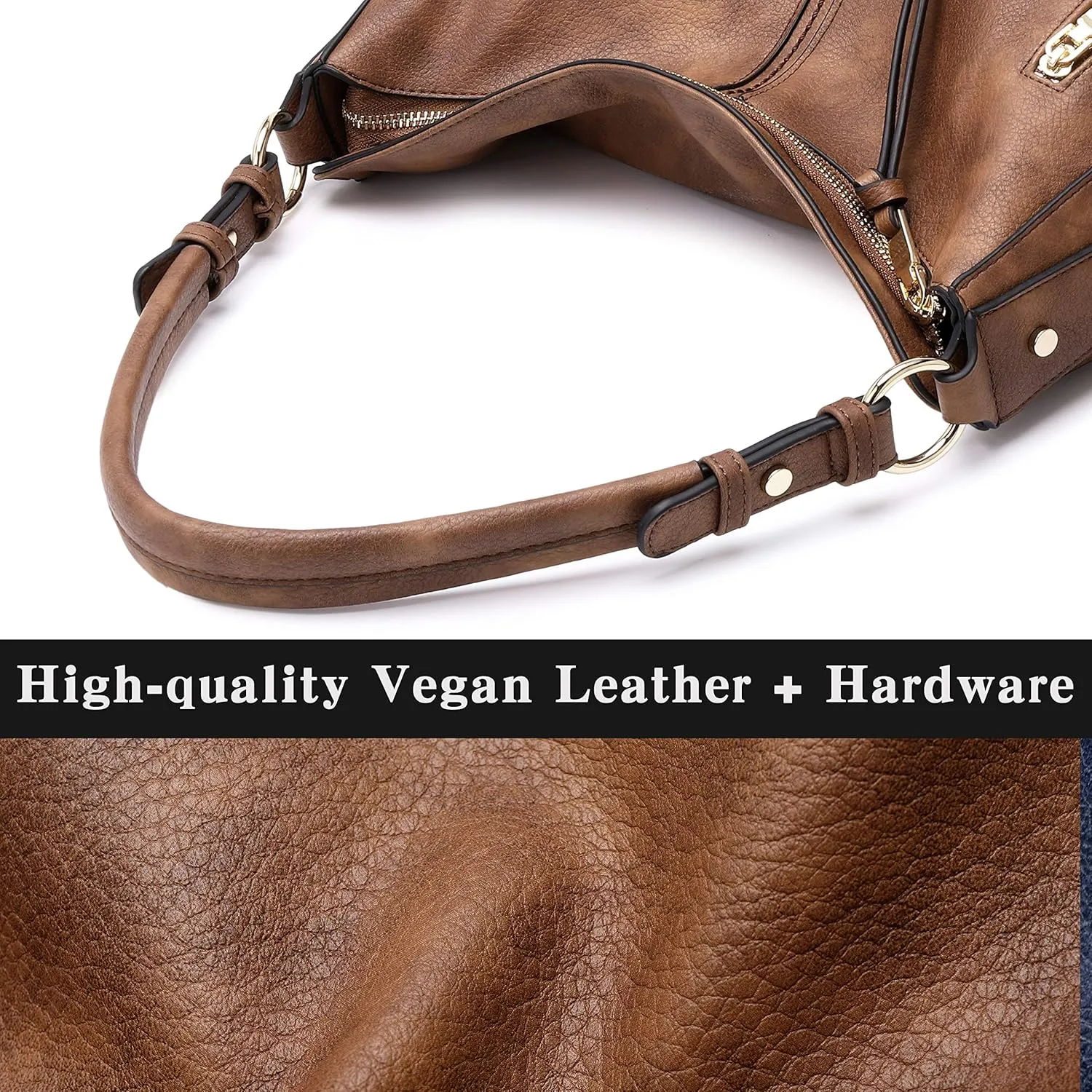 lapsting Hobo Bags for Women Handbags Purse Ladies Boho Shoulder Bag Crossbody Purses Faux Leather