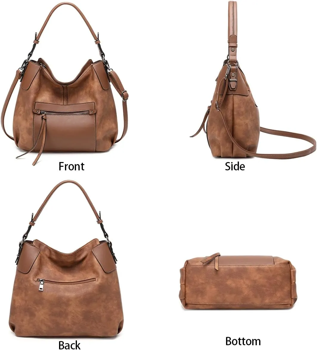 lapsting Hobo Bags for Women Handbags Purse Ladies Boho Shoulder Bag Crossbody Purses Faux Leather