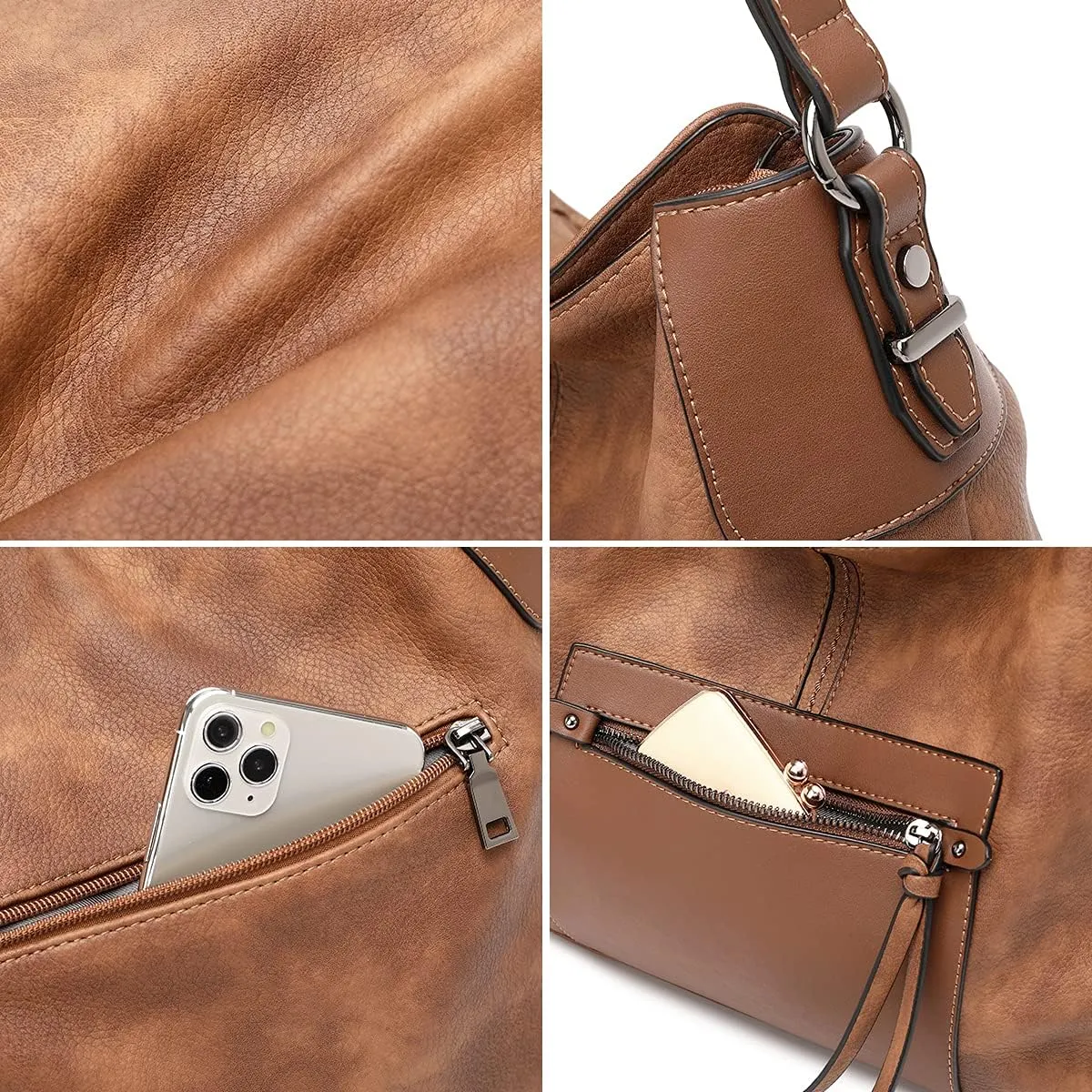 lapsting Hobo Bags for Women Handbags Purse Ladies Boho Shoulder Bag Crossbody Purses Faux Leather