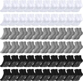 Liitrsh 60 Pairs Yoga Socks Anti Skid Pilate Socks Hospital Non Slip Anklets with Grips for Women Pilates