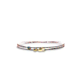 Made by Nami Surfer Anklet with Snap Hook Clasp Waterproof & Adjustable Thin String Ankle Bracelets for Women and Men Handmade Jewelry for Beach and Music Festival Accessories (Dark Retro Gold)