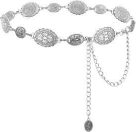 Metal Waist Chain Retro Fashion Body Belly Belt Gold Silver Belts Jewelry Accessories for Women Girls