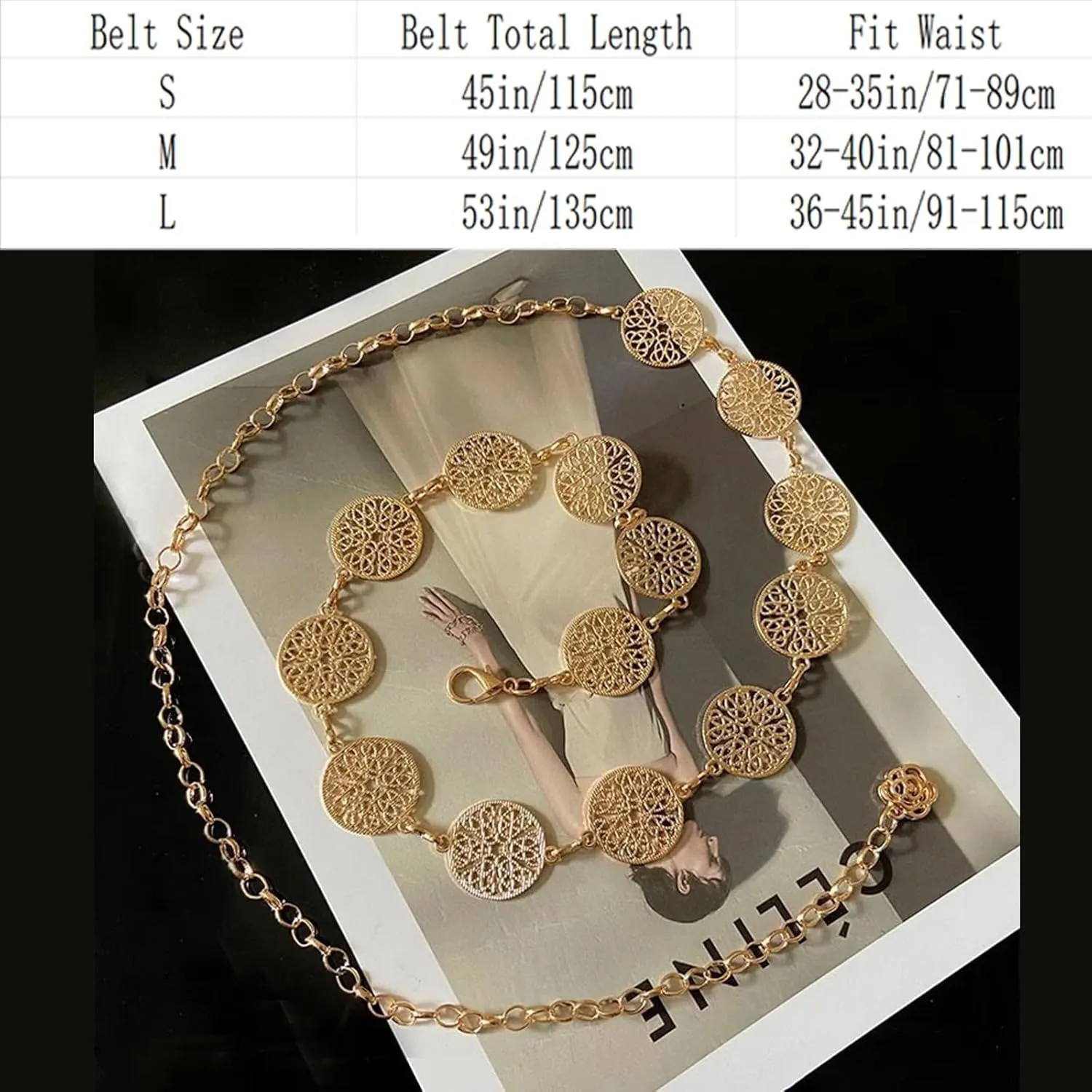 Metal Waist Chain Sun Moon Body Belly Belt Gold Silver Belts Jewelry Accessories for Women Girls